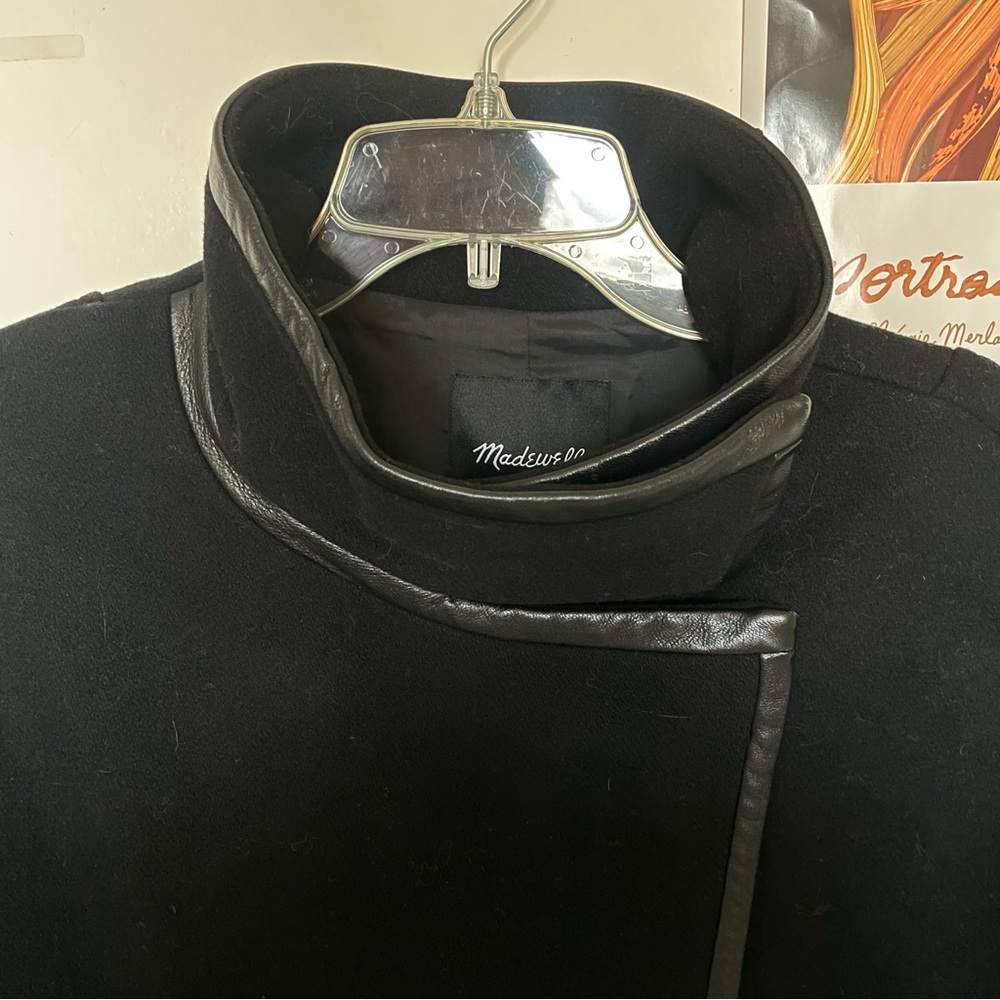 Madewell Black Cape Coat - Picture 2 of 6